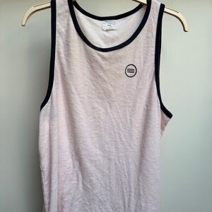 Pink and Navy Tank Top